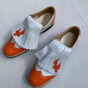 DEWDROPPERS water resistant Vintage golf shoes. Excellent Pre Owned Condition